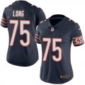 Nike Bears #75 Kyle Long Navy Women Color Rush Limited Jersey