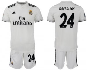 2018-19 Real Madrid 24 D.CEBALLOS Home Soccer Jersey