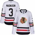 Womens Reebok Chicago Blackhawks #3 Keith Magnuson Authentic White 2017 Winter Classic NHL Jersey