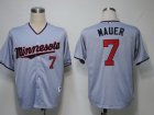 mlb minnesota twins #7 mauer grey[2011 minnesota]