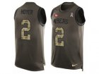 Mens Nike San Francisco 49ers #2 Brian Hoyer Limited Green Salute to Service Tank Top NFL Jersey