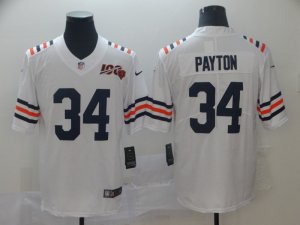 Nike Bears #34 Walter Payton White 2019 100th Season Alternate Classic Retired Vapor Untouchable