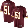 Mens Nike Washington Redskins #51 Will Compton Limited Burgundy Red Team Color NFL Jersey