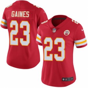 Women\'s Nike Kansas City Chiefs #23 Phillip Gaines Limited Red Rush NFL Jersey