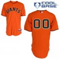 Customized San Francisco Giants Jersey Orange Cool Base Baseball