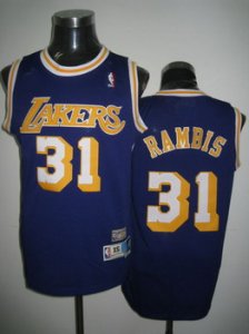 nba fans los angeles lakers #31 rambis swingman purple