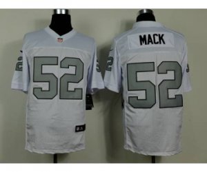 Nike Oakland Raiders #52 mack white Jerseys[Elite][number silver]