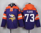 Nike Minnesota Vikings #73 Sharrif Floyd Purple Player Pullover NFL Hoodie