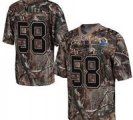 Nike Broncos #58 Von Miller Camo With Hall of Fame 50th Patch NFL Elite Jersey