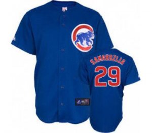 mlb chicago cubs #29 samardjiza blue