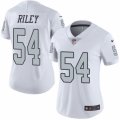 Women's Nike Oakland Raiders #54 Perry Riley Limited White Rush NFL Jersey