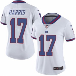 Women\'s Nike New York Giants #17 Dwayne Harris Limited White Rush NFL Jersey