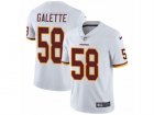 Mens Nike Washington Redskins #58 Junior Galette Vapor Untouchable Limited White NFL Jersey