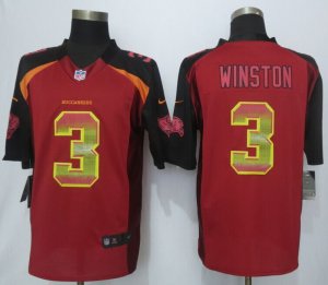 2015 New Nike Tampa Bay Buccaneers #3 Winston Red Strobe Jerseys(Limited)