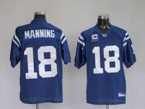 nfl indianapolis colts #18 manning blue[c patch]