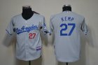 Youth MLB Los Angeles Dodgers 27 kemp grey