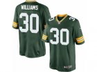 Mens Nike Green Bay Packers #30 Jamaal Williams Limited Green Team Color NFL Jersey