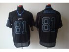 Nike NFL Detroit Lions #81 Calvin Johnson Black Jerseys[Elite lights out]