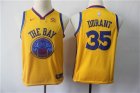Warriors #35 Kevin Durant Gold City Edition Youth Nike Swingman Jersey