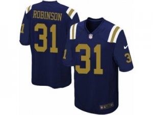 Mens Nike New York Jets #31 Khiry Robinson Game Navy Blue Alternate NFL Jersey