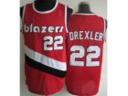 NBA Portland Trail Blazers #22 Clyde Drexler red Hardwood Classics Revolution 30 Jerseys