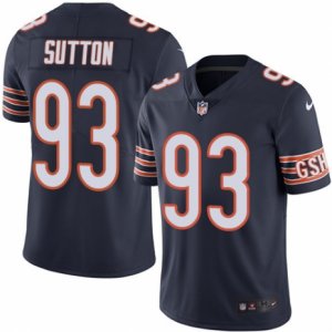 Mens Nike Chicago Bears #93 Will Sutton Limited Navy Blue Rush NFL Jersey