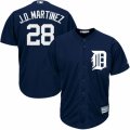 Men's Majestic Detroit Tigers #28 J. D. Martinez Replica Navy Blue Cool Base MLB Jersey