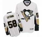 nhl pittsburgh penguins #58 letang white