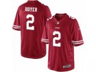 Mens Nike San Francisco 49ers #2 Brian Hoyer Limited Red Team Color NFL Jersey