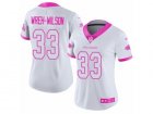 Women Nike Atlanta Falcons #33 Blidi Wreh-Wilson Limited White Pink Rush Fashion NFL Jersey