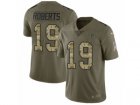 Men Nike Atlanta Falcons #19 Andre Roberts Limited Olive Camo 2017 Salute to Service NFL Jersey