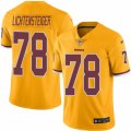 Mens Nike Washington Redskins #78 Kory Lichtensteiger Limited Gold Rush NFL Jersey