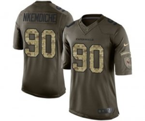 Mens Nike Arizona Cardinals #90 Robert Nkemdiche Limited Green Salute to Service NFL Jersey