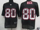 nfl san francisco 49ers #80 jerry rice black[united sideline]