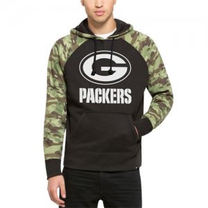 Men\'s Green Bay Packers \'47 Black Alpha Hoodie