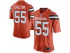 Nike Cleveland Browns #55 Danny Shelton Game Orange Alternate NFL Jersey