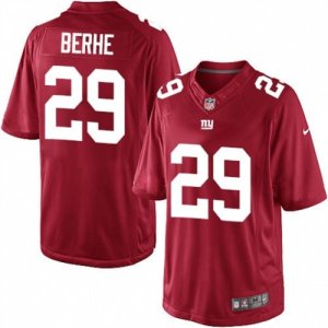 Mens Nike New York Giants #29 Nat Berhe Limited Red Alternate NFL Jersey