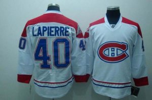 nhl montreal canadiens #40 lapierre white