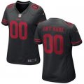 Women San Francisco 49ers Nike Black Custom Game Jersey