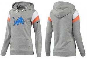 Women Detroit Lions Logo Pullover Hoodie-021