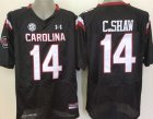 NCAA South Carolina Gamecock #14 C.shaw black Jerseys