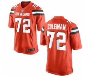 Men\'s Nike Cleveland Browns #72 Shon Coleman Game Orange Alternate NFL Jersey