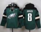 Nike Philadelphia Eagles #8 Donnie Jones Green Player Pullover Hoodie