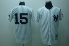 mlb new york yankees #15 munson m&n white