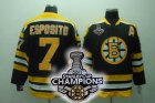 nhl boston bruins #7 esposito black[2011 stanley cup champions]