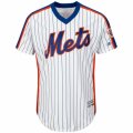 Men's New York Mets Majestic Alternate Blank White Flex Base Authentic Collection Team Jersey