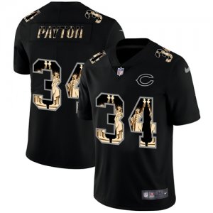 Nike Bears #34 Walter Payton Black Statue Of Liberty Limited Jersey