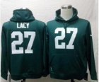 Nike green bay packers #27 lacy green jerseys[pullover hooded sweatshirt]