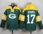 Nike Green Bay Packers #17 Davante Adams Green Player Pullover Hoodie