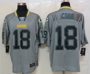 Nike Green Bay Packers #18 Cobb Grey Jersey(Lights Out Elite)